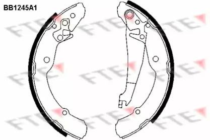 Комлект тормозных накладок (FTE: BB1245A1)