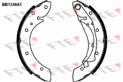 Комлект тормозных накладок (FTE: BB1246A1)