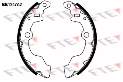Комлект тормозных накладок (FTE: BB1247A2)