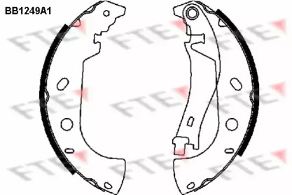 Комлект тормозных накладок (FTE: BB1249A1)