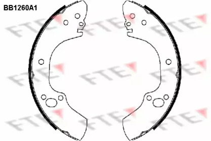 Комлект тормозных накладок (FTE: BB1260A1)