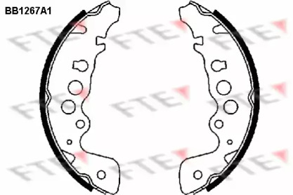 Комлект тормозных накладок (FTE: BB1267A1)