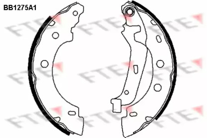 Комлект тормозных накладок (FTE: BB1275A1)