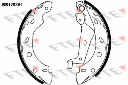 Комлект тормозных накладок (FTE: BB1293A1)