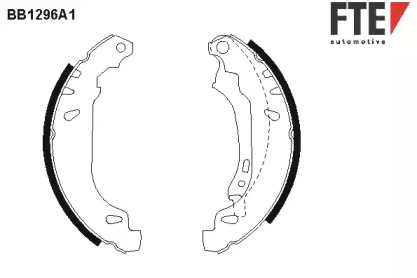 Комлект тормозных накладок (FTE: BB1296A1)