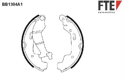 Комлект тормозных накладок (FTE: BB1304A1)