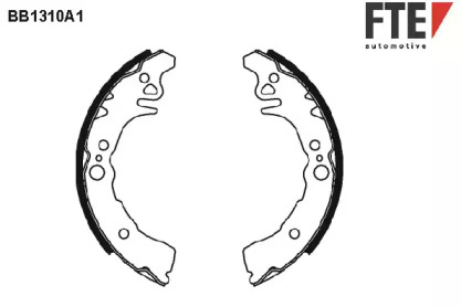 Комлект тормозных накладок (FTE: BB1310A1)