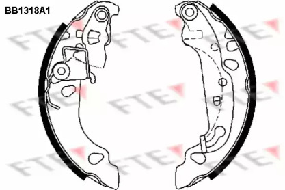 Комлект тормозных накладок (FTE: BB1318A1)