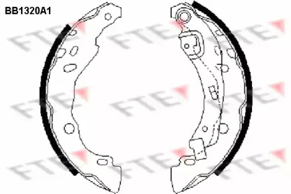 Комлект тормозных накладок (FTE: BB1320A1)