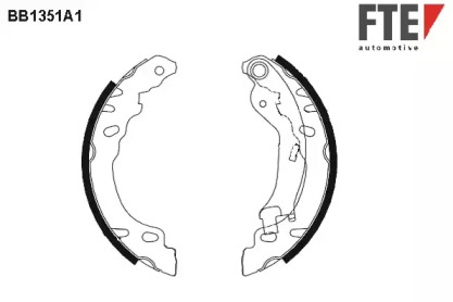 Комлект тормозных накладок (FTE: BB1351A1)