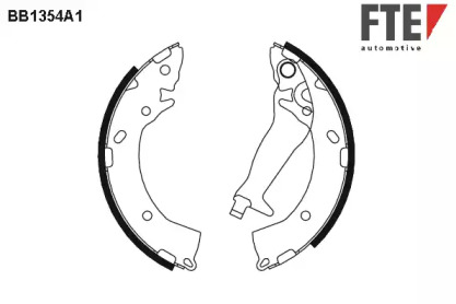 Комлект тормозных накладок (FTE: BB1354A1)