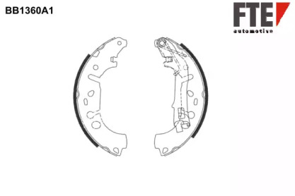 Комлект тормозных накладок (FTE: BB1360A1)