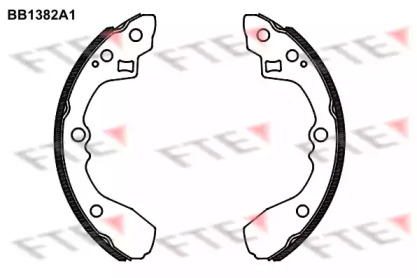 Комлект тормозных накладок (FTE: BB1382A1)