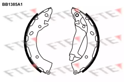Комлект тормозных накладок (FTE: BB1385A1)