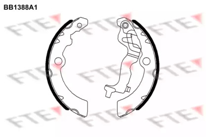 Комлект тормозных накладок (FTE: BB1388A1)