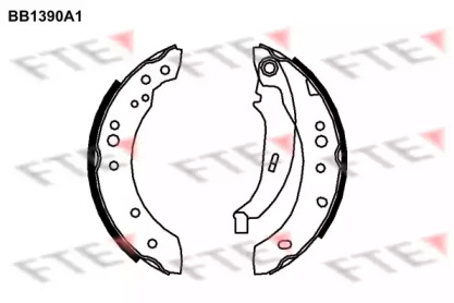 Комлект тормозных накладок (FTE: BB1390A1)