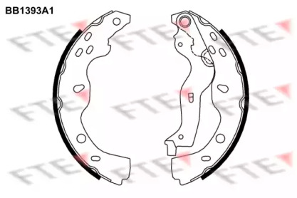 Комлект тормозных накладок (FTE: BB1393A1)