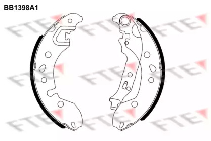 Комлект тормозных накладок (FTE: BB1398A1)