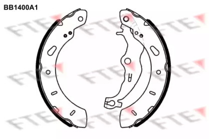 Комлект тормозных накладок (FTE: BB1400A1)