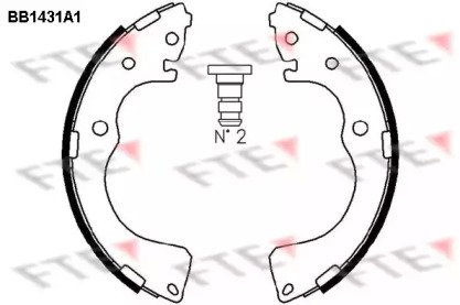 Комлект тормозных накладок (FTE: BB1431A1)