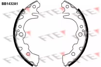 Комлект тормозных накладок (FTE: BB1432A1)