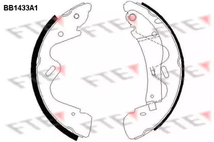 Комлект тормозных накладок (FTE: BB1433A1)