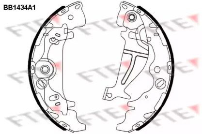 Комлект тормозных накладок (FTE: BB1434A1)