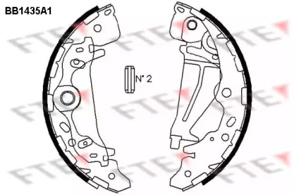 Комлект тормозных накладок (FTE: BB1435A1)