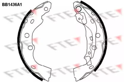Комлект тормозных накладок (FTE: BB1436A1)