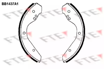 Комлект тормозных накладок (FTE: BB1437A1)
