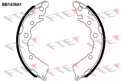 Комлект тормозных накладок (FTE: BB1439A1)