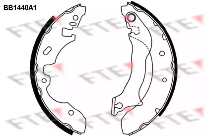Комлект тормозных накладок (FTE: BB1440A1)