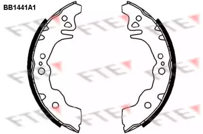 Комлект тормозных накладок (FTE: BB1441A1)
