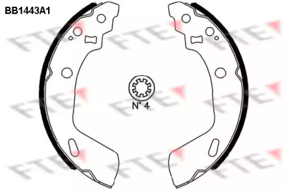 Комлект тормозных накладок (FTE: BB1443A1)