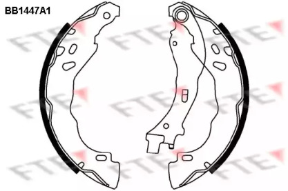 Комлект тормозных накладок (FTE: BB1447A1)