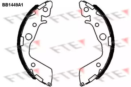 Комлект тормозных накладок (FTE: BB1449A1)