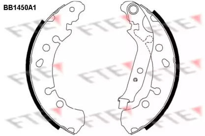 Комлект тормозных накладок (FTE: BB1450A1)