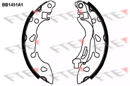 Комлект тормозных накладок (FTE: BB1451A1)