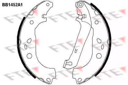 Комлект тормозных накладок (FTE: BB1452A1)