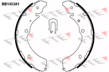 Комлект тормозных накладок (FTE: BB1453A1)