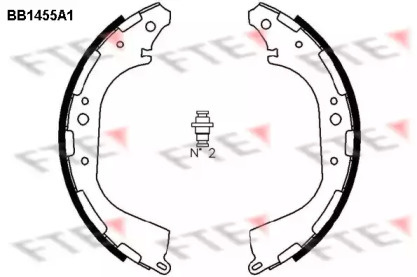 Комлект тормозных накладок (FTE: BB1455A1)