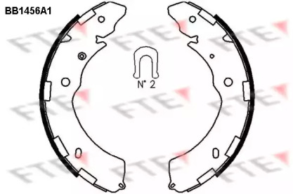 Комлект тормозных накладок (FTE: BB1456A1)