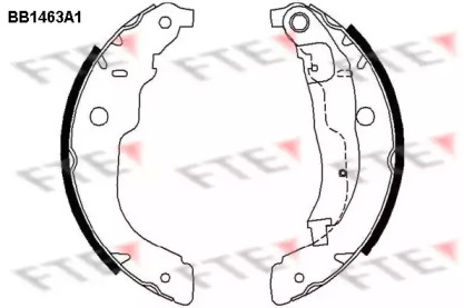 Комлект тормозных накладок (FTE: BB1463A1)
