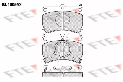 Комплект тормозных колодок (FTE: BL1009A2)