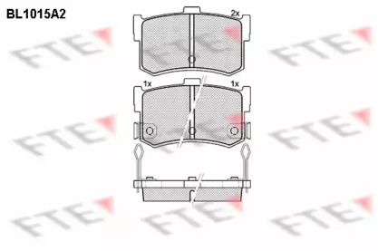 Комплект тормозных колодок (FTE: BL1015A2)