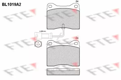 Комплект тормозных колодок (FTE: BL1019A2)