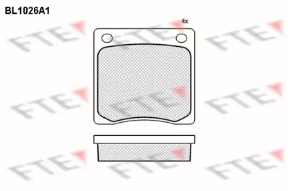 Комплект тормозных колодок (FTE: BL1026A1)