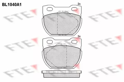 Комплект тормозных колодок (FTE: BL1040A1)