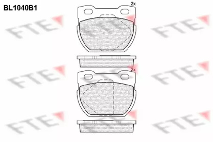 Комплект тормозных колодок (FTE: BL1040B1)