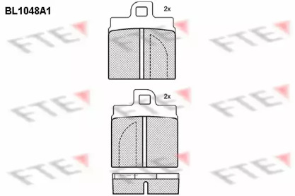 Комплект тормозных колодок (FTE: BL1048A1)